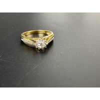 Ladies Solid 9ct Yellow Gold Ring Fine Jewellery 3.1 Grams Size P