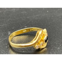 Ladies 18ct Yellow Gold Ring (Pre-Owned)