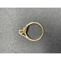 Ladies 18ct Yellow Gold Diamond Ring (Pre-Owned)