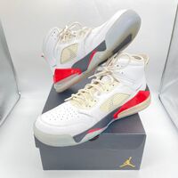 Jordan Mars 270 White Fire Red Size 13 US Men's Sneakers (Pre-owned)