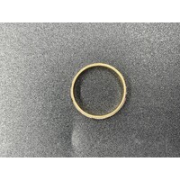 Unisex 18ct Two Tone Yellow White Gold Ring (Pre-Owned)