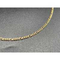 Unisex 18ct Yellow Gold Figaro Link Necklace (Pre-Owned)