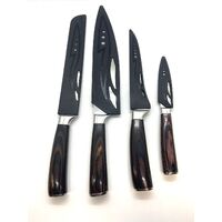 8 Piece Premium Style Ergonomic Handle Design Laser Engraved Knife Set