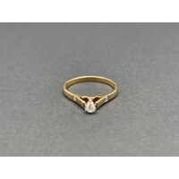 Ladies 18ct Yellow Gold Diamond Ring (Pre-Owned)