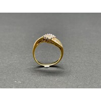 Ladies 18ct Yellow Gold Diamond Ring (Pre-Owned)