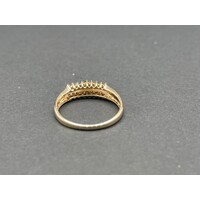 Ladies 9ct Yellow Gold Diamond Ring (Pre-Owned)