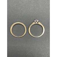 Ladies 9ct Yellow Gold Ring Set (Pre-Owned)