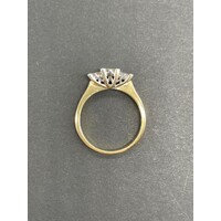 Ladies 18ct Yellow Gold Diamond Ring (Pre-Owned)