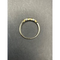 Ladies 9ct Yellow Gold Gemstones and Diamonds Ring