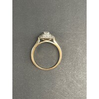 Ladies 14ct Yellow Gold Diamond Ring (Pre-Owned)