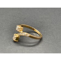 Ladies 18ct Yellow Gold Diamond Ring (Pre-Owned)