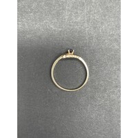 Ladies 9ct Yellow Gold Heart Ring (Pre-Owned)