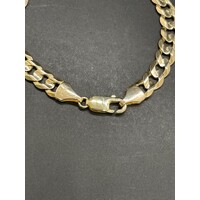 Unisex 9ct Yellow Gold Curb Link Bracelet