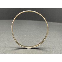 Ladies 9ct Two Tone Round Bangle