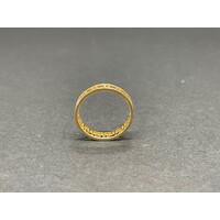 Ladies 18ct Yellow Gold Greek Pattern Ring