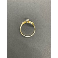 Ladies 18ct Yellow Gold Diamond Ring