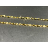 Unisex 9ct Yellow Gold Cable Chain Link Necklace