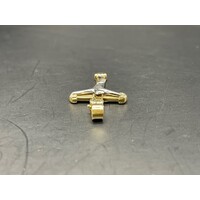 Unisex 18ct Yellow Gold Crucifix Pendant