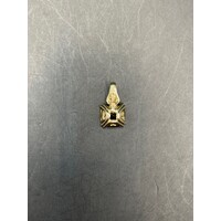 Ladies 9ct Yellow Gold Brown Gemstone Pendant