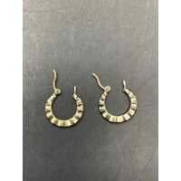 Ladies 9ct Yellow Gold Round Hoop Earrings