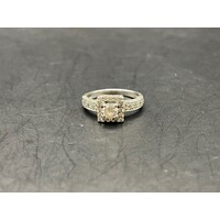 Ladies 18ct White Gold Diamond Engagement Ring