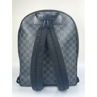 Louis Vuitton Josh Graphite Backpack Damier Canvas with Rare Blue Lining