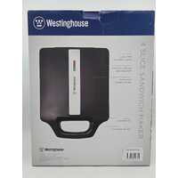 Westinghouse Four Slice Deep Fill Sandwich Maker Black WHSWM01K Non Stick