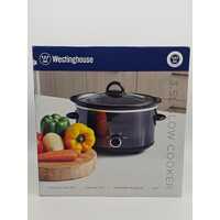 Westinghouse 3.5L Ceramic Pot Slow Cooker Tempered Glass Lid Cool Touch Handles