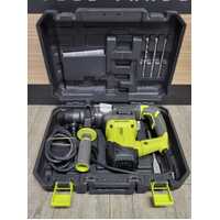 Ryobi Corded Rotary Hammer Drill RSDS1500 Power Tool with Case and Bits