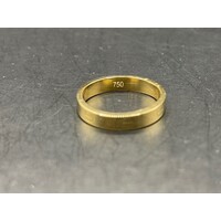 Unisex 18ct Yellow Gold Band Ring