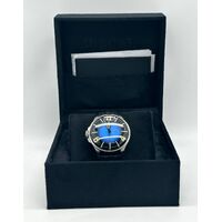 U-Boat 8704/C Darkmoon Blue SS Soleil 5ATM Crystal Sapphire Mens Watch