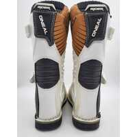 O'Neal Youth Rider Motocross Dirt Bike Boots White Size 4 US 36 EU