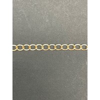 Unisex 9ct Yellow Gold Curb Link Bracelet