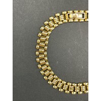 Ladies 18ct Yellow Gold Fancy Link Bracelet