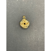 Ladies 18ct Yellow Gold Infinity Knot Pendant