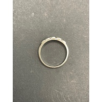 Ladies 9ct White Gold Diamond Band Ring