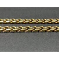 Mens 9ct Yellow Gold Chuncky Curb Link Necklace