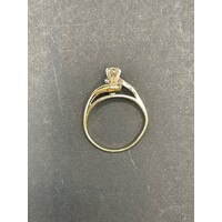 Ladies 18ct Yellow Gold Diamond Engagement Ring