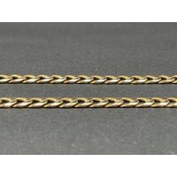 Unisex 9ct Yellow Gold Curb Link Necklace