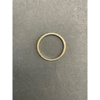 Unisex 9ct Yellow Gold Wave Pattern Band Ring