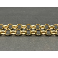 Ladies 9ct Yellow Gold Belcher Link Necklace