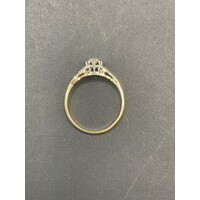 Ladies 18ct Yellow Gold Diamond Ring