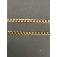 Unisex 9ct Yellow Gold Curb Link Necklace