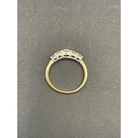 Ladies 18ct Yellow Gold Diamond Ring