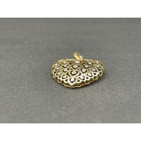 Ladies 9ct Yellow Gold Heart Pendant