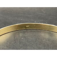 Ladies 9ct Yellow Gold Round Bangle