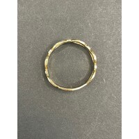 Unisex 9ct Yellow Gold Pattern Ring