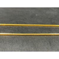 Ladies 21ct Yellow Gold Snake Link Chain Necklace