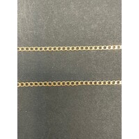 Unisex 9ct Yellow Gold Curb Link Necklace