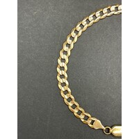 Unisex 9ct Yellow Gold Curb Link Bracelet